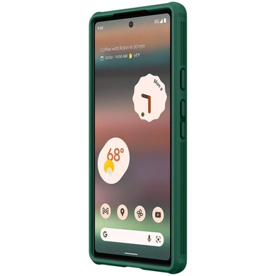 Карбоновая накладка Nillkin Camshield (шторка на камеру) для Google Pixel 6a Зеленый / Dark Green