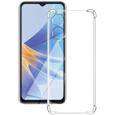 TPU чохол GETMAN Ease logo посилені кути Full Camera для Oppo Reno 8 T 4G, Безбарвний (прозорий)