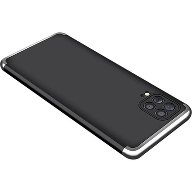 Пластикова накладка GKK LikGus 360 градусів (opp) для Samsung Galaxy M62, Чорний / Срібний