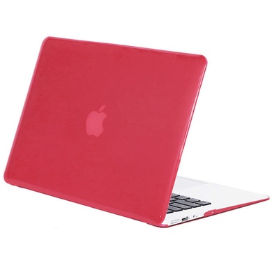 Чохол-накладка Matte Shell для Apple MacBook Pro touch bar 15 (2016/18) (A1707 / A1990), Красный / Wine red