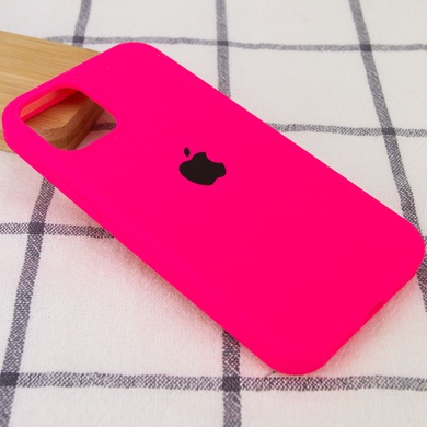 Чехол Silicone Case Full Protective (AA) для Apple iPhone 13 Pro (6.1") Розовый / Barbie pink
