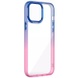 Чехол TPU+PC Fresh sip series для Apple iPhone 14 (6.1") Синий / Розовый