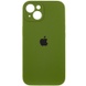 Чехол Silicone Case Full Camera Protective (AA) для Apple iPhone 15 (6.1") Зеленый / Dark Olive