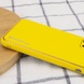 Кожаный чехол Xshield для Apple iPhone 12 (6.1") Желтый / Yellow