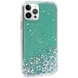 TPU чохол Star Glitter для Apple iPhone 12 Pro Max (6.7 "), Прозрачный / Мятный