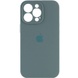 Чохол Silicone Case Full Camera Protective (AA) для Apple iPhone 15 Pro (6.1"), Зелений / Pine green