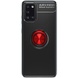TPU чехол Deen ColorRing под магнитный держатель (opp) для Samsung Galaxy A31 Черный / Красный