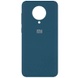 Чехол Silicone Cover Full Protective (AA) для Xiaomi Redmi K30 Pro / Poco F2 Pro Синий / Cosmos blue