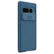 Карбоновая накладка Nillkin Camshield (шторка на камеру) для Google Pixel 7 Pro Синий / Blue