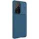 Карбоновая накладка Nillkin Camshield (шторка на камеру) для Samsung Galaxy S21 Ultra Синий / Blue