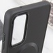 TPU чехол Bonbon Metal Style with MagSafe для Samsung Galaxy S23 Черный / Black