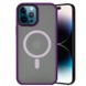 TPU+PC чехол Metal Buttons with MagSafe для Apple iPhone 14 Pro (6.1") Темно-Фиолетовый