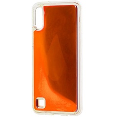 Неоновый чехол Neon Sand glow in the dark для Samsung Galaxy A10 (A105F) Оранжевый