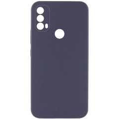 Чехол Silicone Cover Lakshmi Full Camera (AAA) для Motorola Moto E40 Серый / Dark Gray