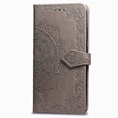 Кожаный чехол (книжка) Art Case с визитницей для Xiaomi Redmi K30 / Poco X2 Серый
