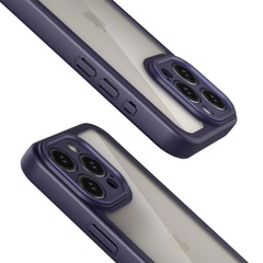 TPU чохол Transparent + Colour 1,5mm для Apple iPhone 15 Pro Max (6.7"), Purple