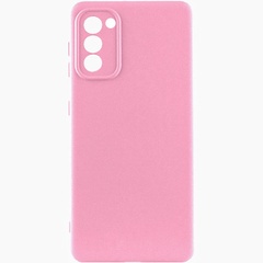 Чехол Silicone Cover Lakshmi Full Camera (AAA) для Samsung Galaxy S20 FE Розовый / Light pink