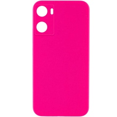 Чохол Silicone Cover Lakshmi Full Camera (AAA) для Oppo A57s / A77s, Рожевий / Barbie pink