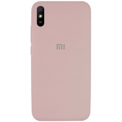 Чехол Silicone Cover Full Protective (AA) для Xiaomi Redmi 9A Розовый / Pink Sand