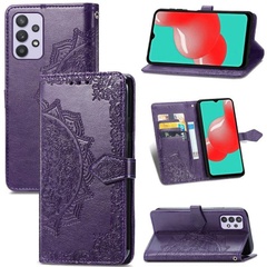 Кожаный чехол (книжка) Art Case с визитницей для Samsung Galaxy A53 5G Фиолетовый