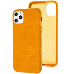 Шкіряний чохол Croco Leather для Apple iPhone 11 Pro Max (6.5"), Yellow