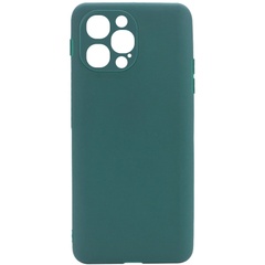 Силиконовый чехол Candy Full Camera для Apple iPhone 12 Pro Max (6.7") Зеленый / Forest green