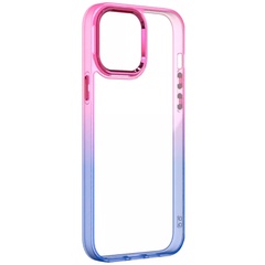 Чехол TPU+PC Fresh sip series для Apple iPhone 14 Pro (6.1") Синий / Розовый