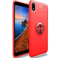 TPU чехол Deen ColorRing под магнитный держатель (opp) для Xiaomi Redmi 7A Красный / Красный