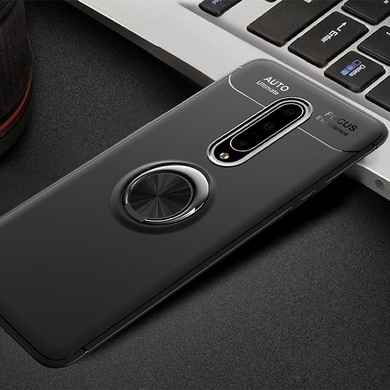 TPU чохол Deen ColorRing під магнітний тримач (opp) для OnePlus 8, Чорний