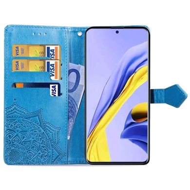 Шкіряний чохол (книжка) Art Case з візитницею для Samsung Galaxy A71, Синій