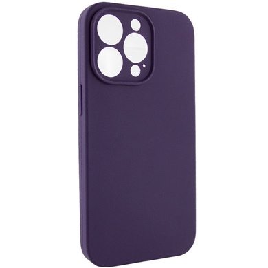 Чехол Silicone Case Full Camera Protective (AA) NO LOGO для Apple iPhone 15 Pro (6.1") Фиолетовый / Elderberry