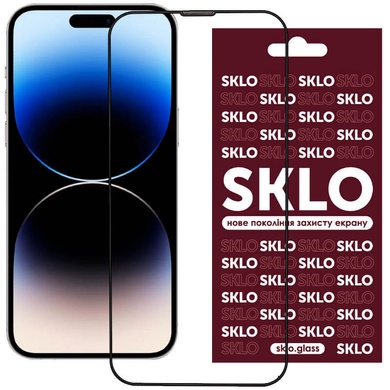 Защитное стекло SKLO 3D для Apple iPhone 15 Pro (6.1") Черный