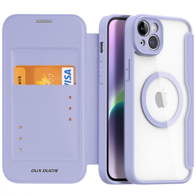 Чохол-книжка Dux Ducis Skin X Pro with MagSafe для Apple iPhone 14 / 13 (6.1"), Purple
