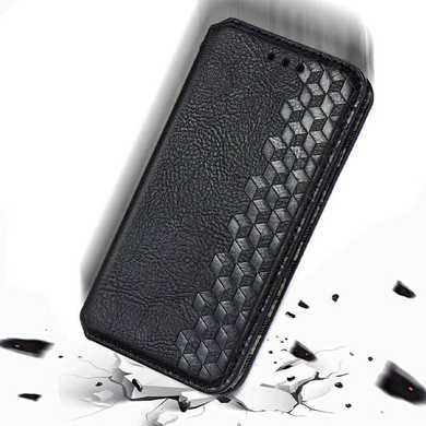 Кожаный чехол книжка GETMAN Cubic (PU) для Samsung Galaxy A23 4G Черный