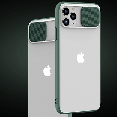 Чехол Camshield mate TPU со шторкой для камеры для Apple iPhone 12 Pro Max (6.7") Зеленый