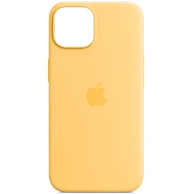 Чохол Silicone case (AAA) full with Magsafe для Apple iPhone 14 Pro (6.1"), Желтый / Sunglow