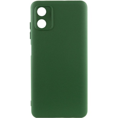 Чохол Silicone Cover Lakshmi Full Camera (A) для Motorola Moto G04, Зелений / Dark Green