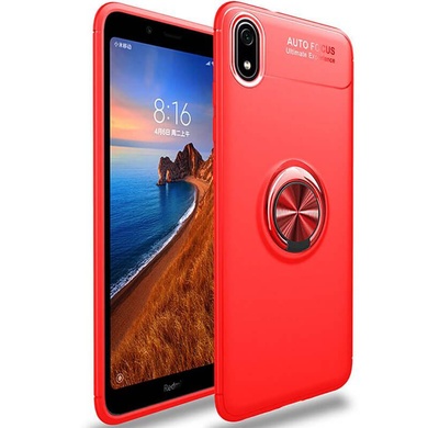 TPU чохол Deen ColorRing під магнітний тримач (opp) для Xiaomi Redmi 7A, Червоний / Червоний
