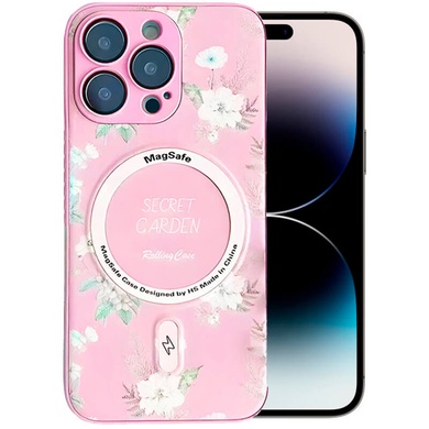 TPU+PC чохол Secret Garden with MagSafe для Apple iPhone 14 Pro (6.1"), Pink