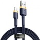 Дата кабель Baseus Cafule Lightning Cable 2.4A (1m) (CALKLF-B) Золотой / Синий
