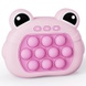 Портативная игра Pop-it Speed Push Game Cute frog / Pink