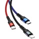 Дата кабель Usams US-SJ318 U26 Spring 3in1 Usb to Combo (1.5m) Черный