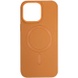 Шкіряний чохол Bonbon Leather Metal Style with MagSafe для Apple iPhone 15 Pro (6.1"), Коричневый / Brown