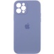 Чехол Silicone Case Full Camera Protective (AA) для Apple iPhone 12 Pro (6.1") Серый / Lavender Gray