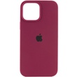 Чехол Silicone Case Full Protective (AA) для Apple iPhone 14 Pro (6.1") Бордовый / Maroon