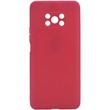 Силіконовий чохол Candy Full Camera для Xiaomi Poco X3 NFC / Poco X3 Pro, Красный / Camellia