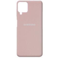 Чехол Silicone Cover Full Protective (AA) для Samsung Galaxy A12 / M12 Розовый / Pink Sand
