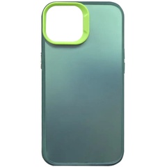 TPU+PC чехол Magic glow with protective edge для Apple iPhone 15 Pro (6.1") Green