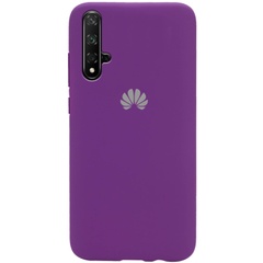Чехол Silicone Cover Full Protective (AA) для Huawei Honor 20 / Nova 5T Фиолетовый / Grape