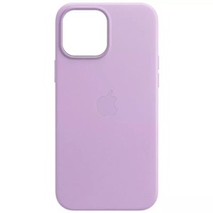 Шкіряний чохол Leather Case (AA Plus) with MagSafe для Apple iPhone 14 Plus (6.7"), Elegant purple